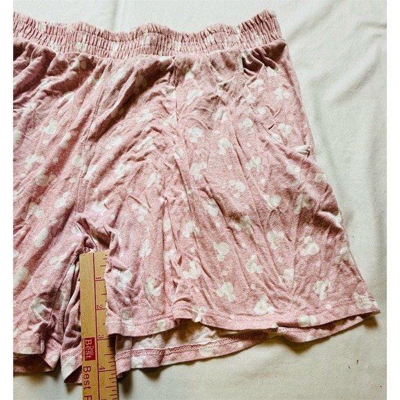 Disney Mickey Mouse Women's Pink Graphic Print‎ Sleep Shorts Size M soft - Picture 4 of 10